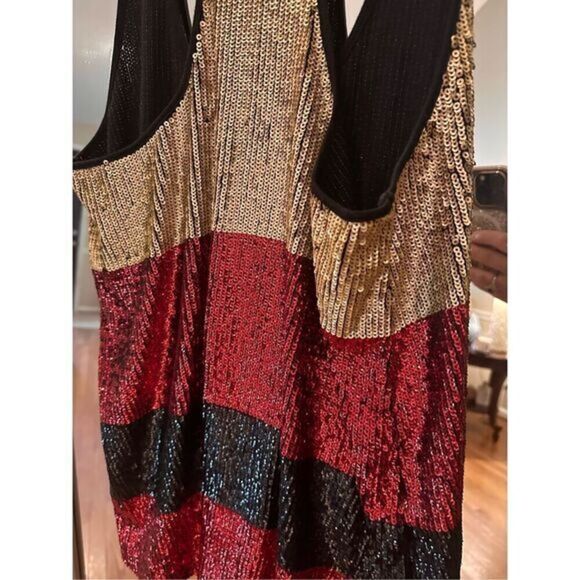 DKNY Vintage Sequins Glitter‎ Tank Size Medium - Picture 3 of 6